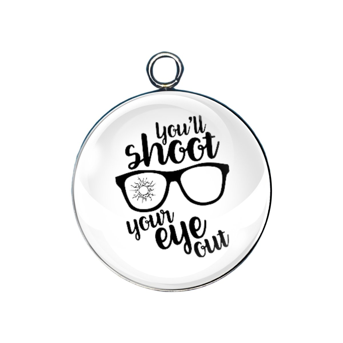 Christmas Story glass cabochon charm