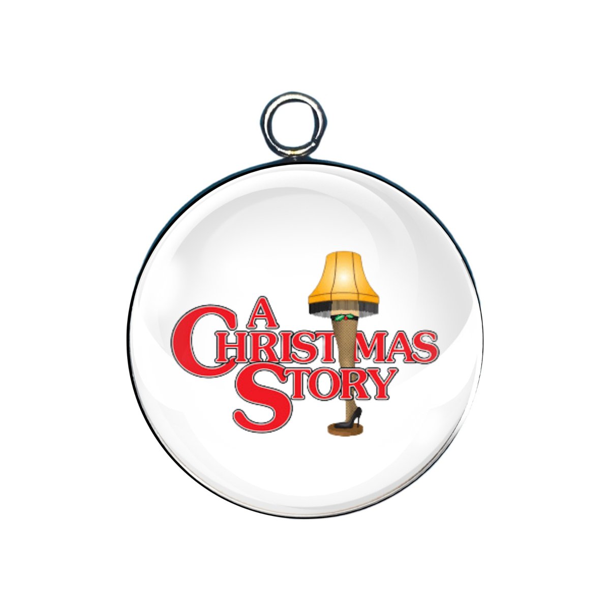 Christmas Story glass cabochon charm