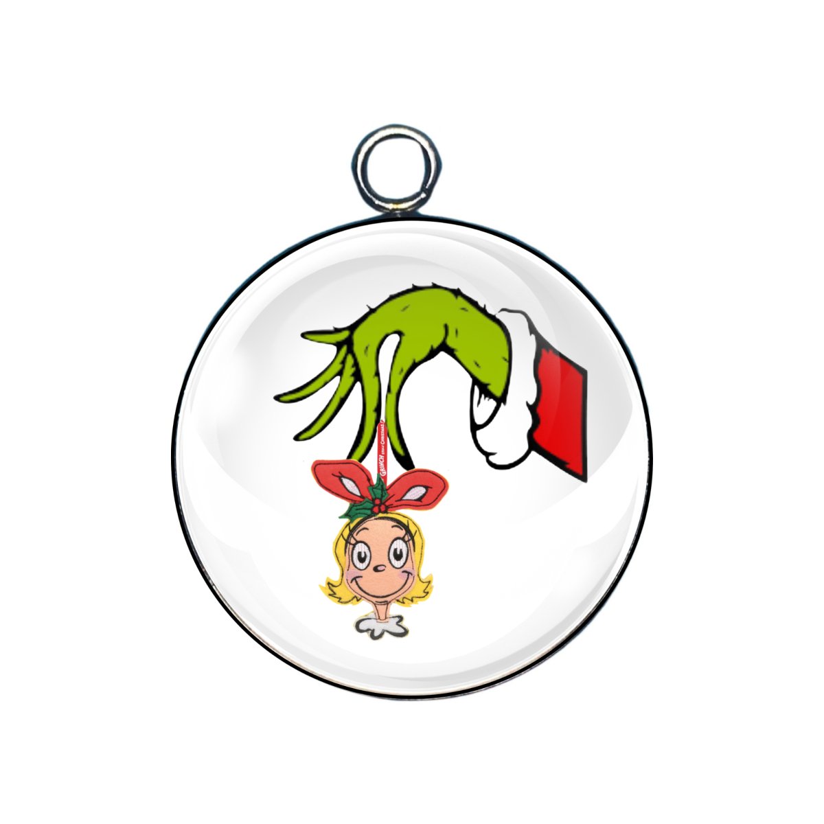 Cindy Lou Who Glass Cabochon Charms