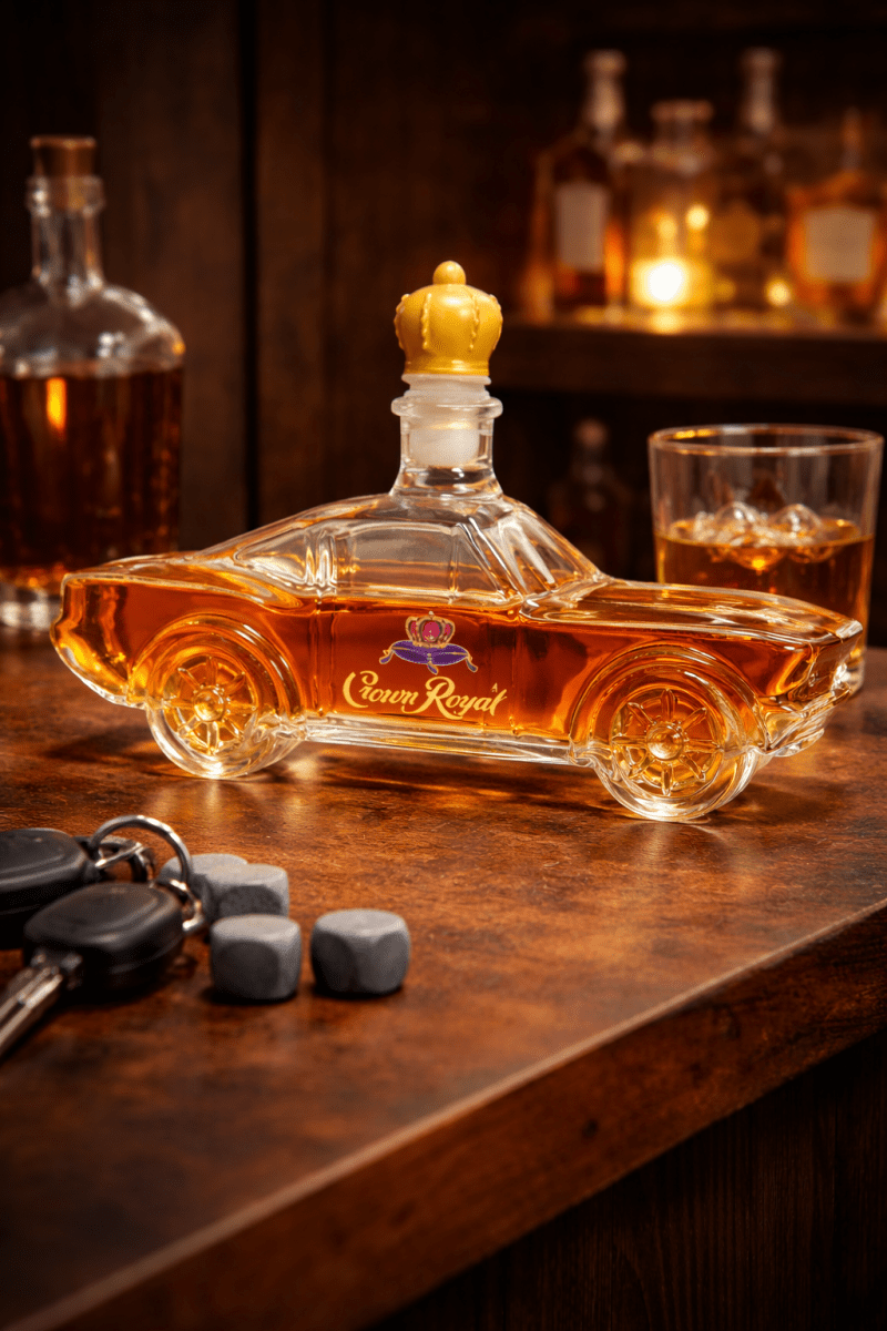 Classic Ford Mustang Car Whiskey Decanter