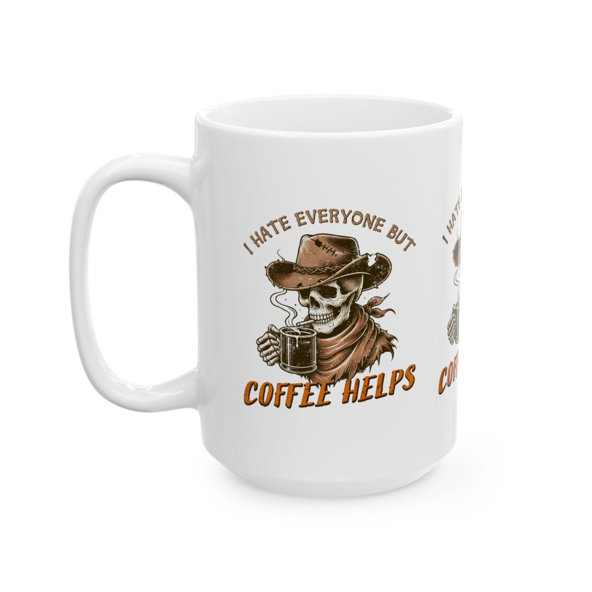 Coffee Helps Ceramic Mug, (11oz, 15oz)