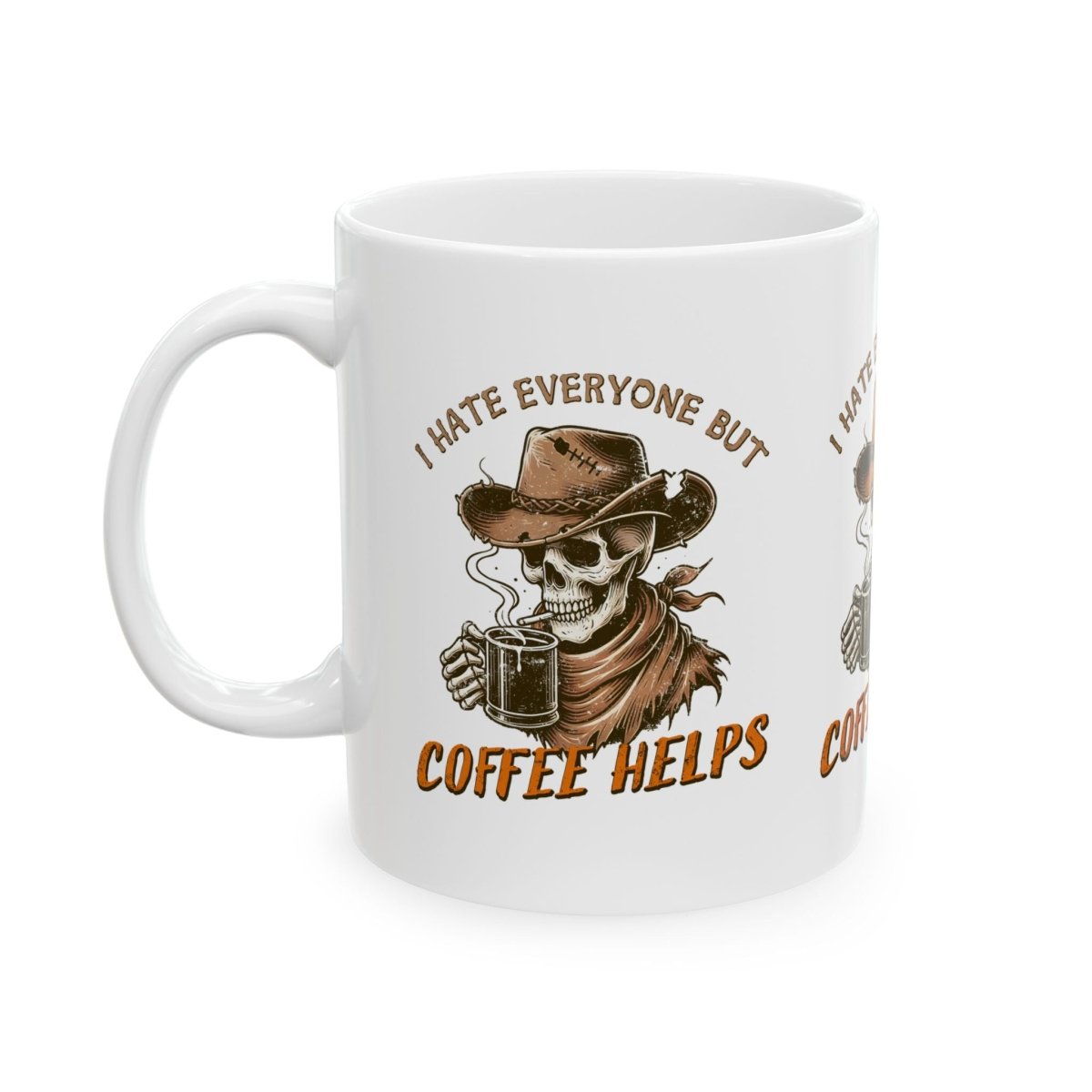 Coffee Helps Ceramic Mug, (11oz, 15oz)