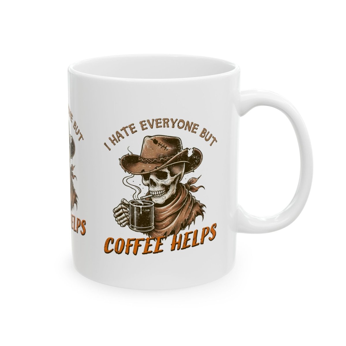 Coffee Helps Ceramic Mug, (11oz, 15oz)