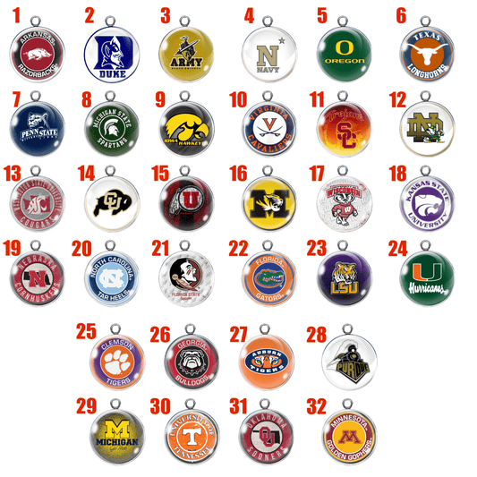College Football Charms