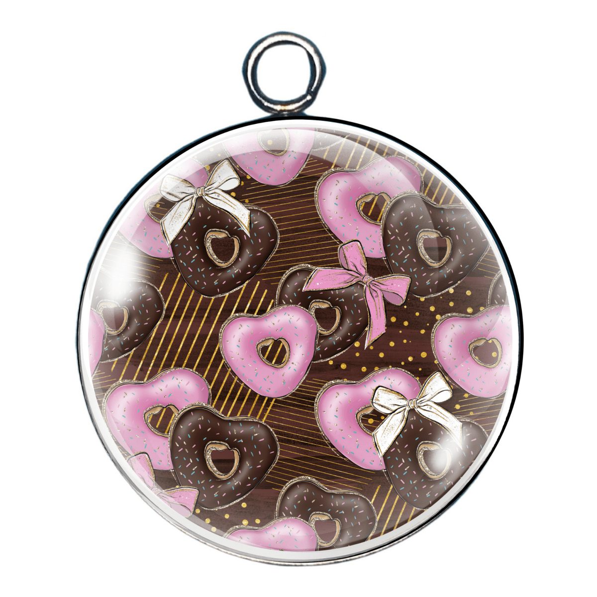 Crazy 4 You glass cabochon charm