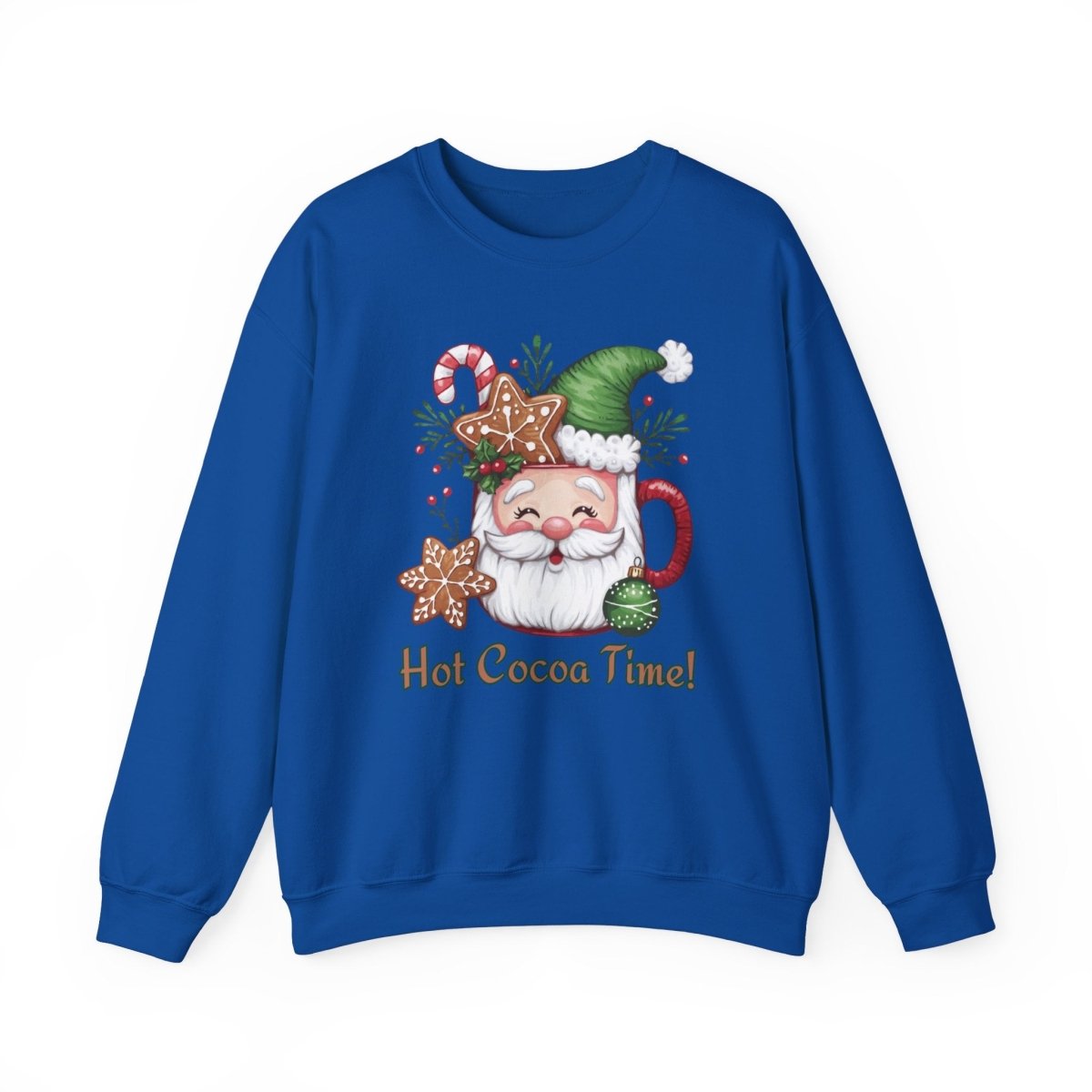 Crewneck Sweatshirt Hot Cocoa Time Design