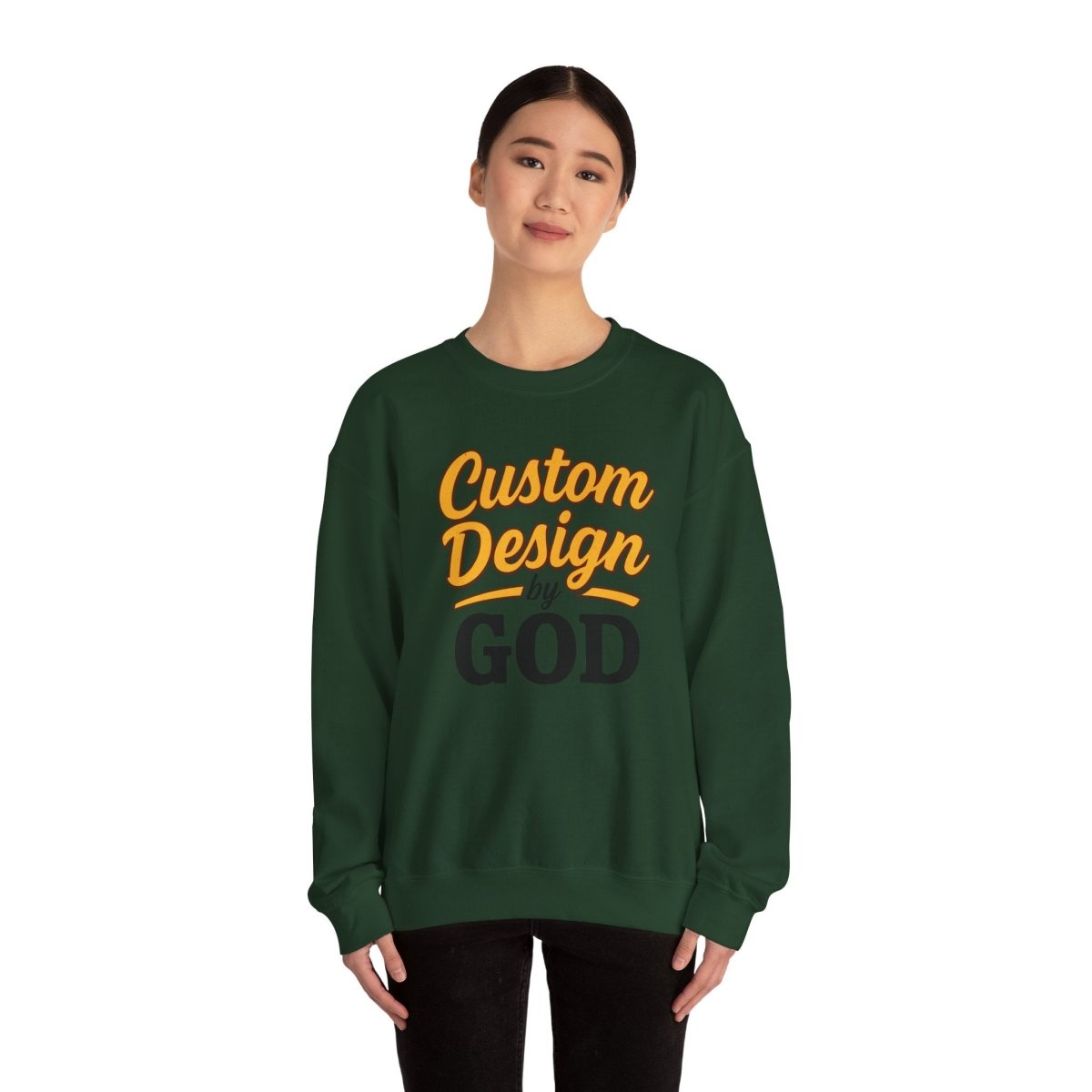 Custom Design by God Sweatshirt, Unisex Cozy Crewneck, Faith Inspired [...]