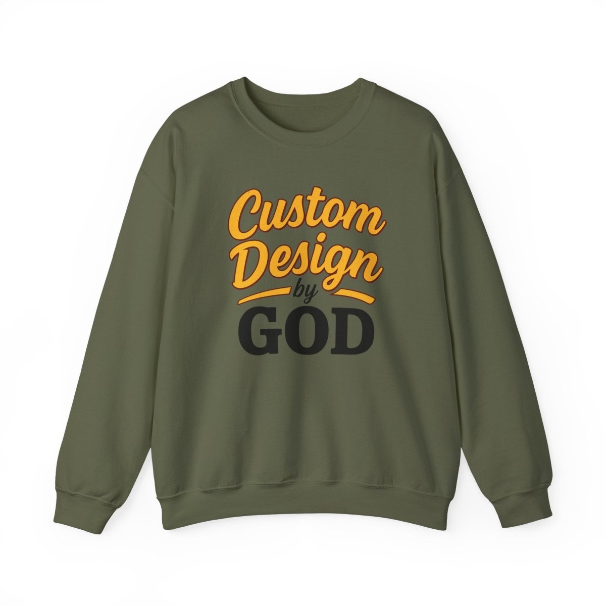 Custom Design by God Sweatshirt, Unisex Cozy Crewneck, Faith Inspired [...]