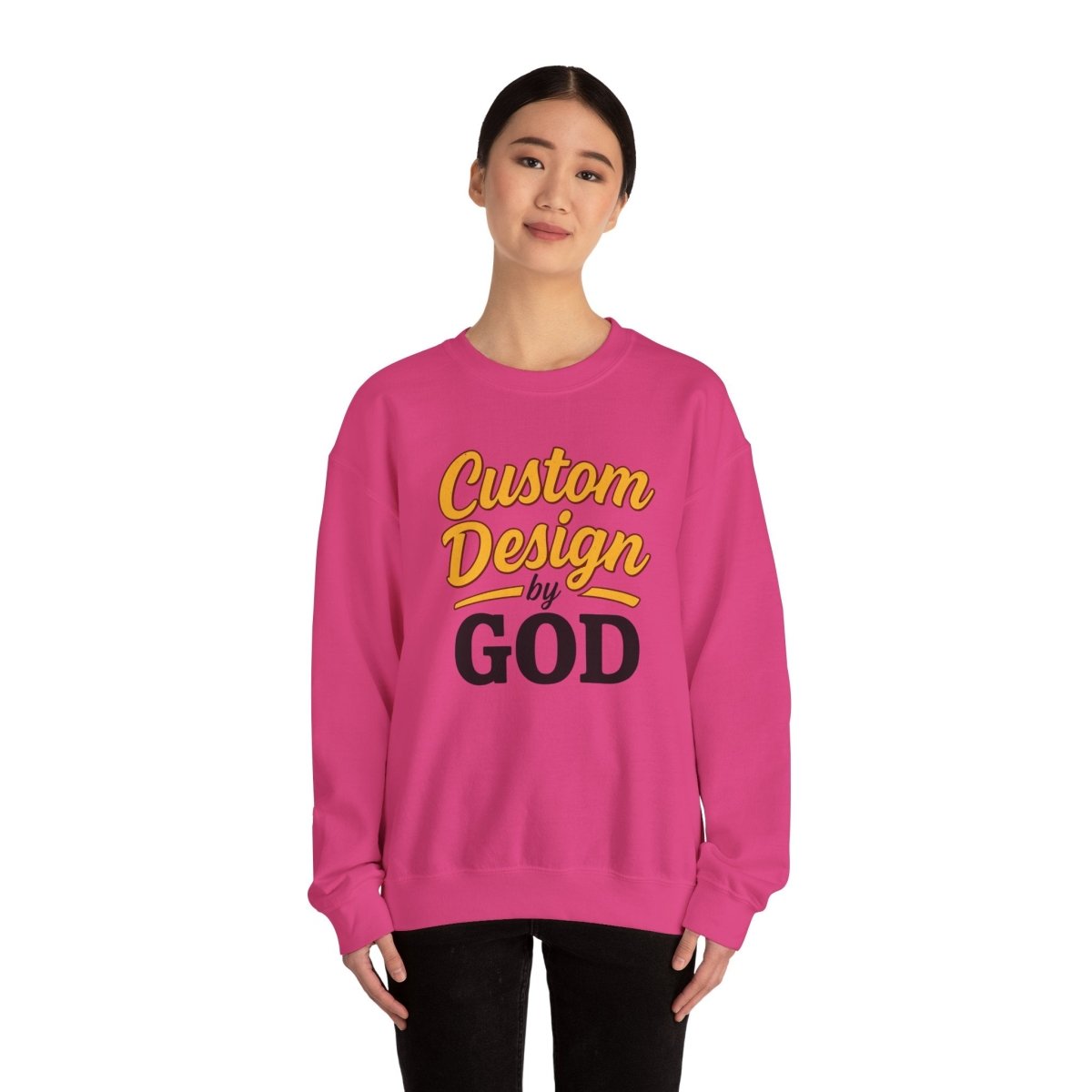 Custom Design by God Sweatshirt, Unisex Cozy Crewneck, Faith Inspired [...]