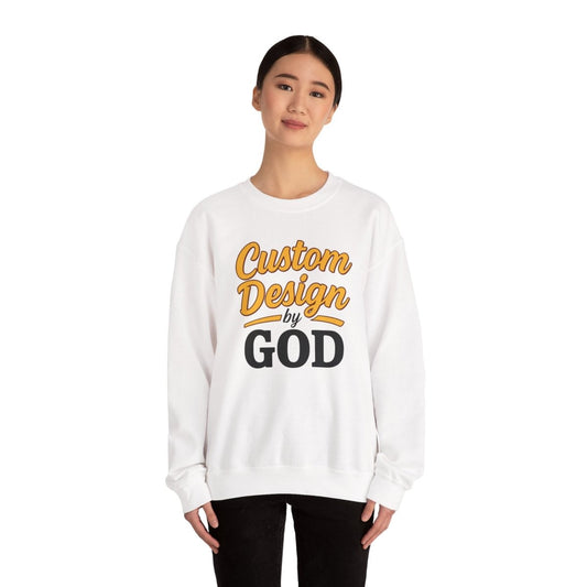 Custom Design by God Sweatshirt, Unisex Cozy Crewneck, Faith Inspired [...]