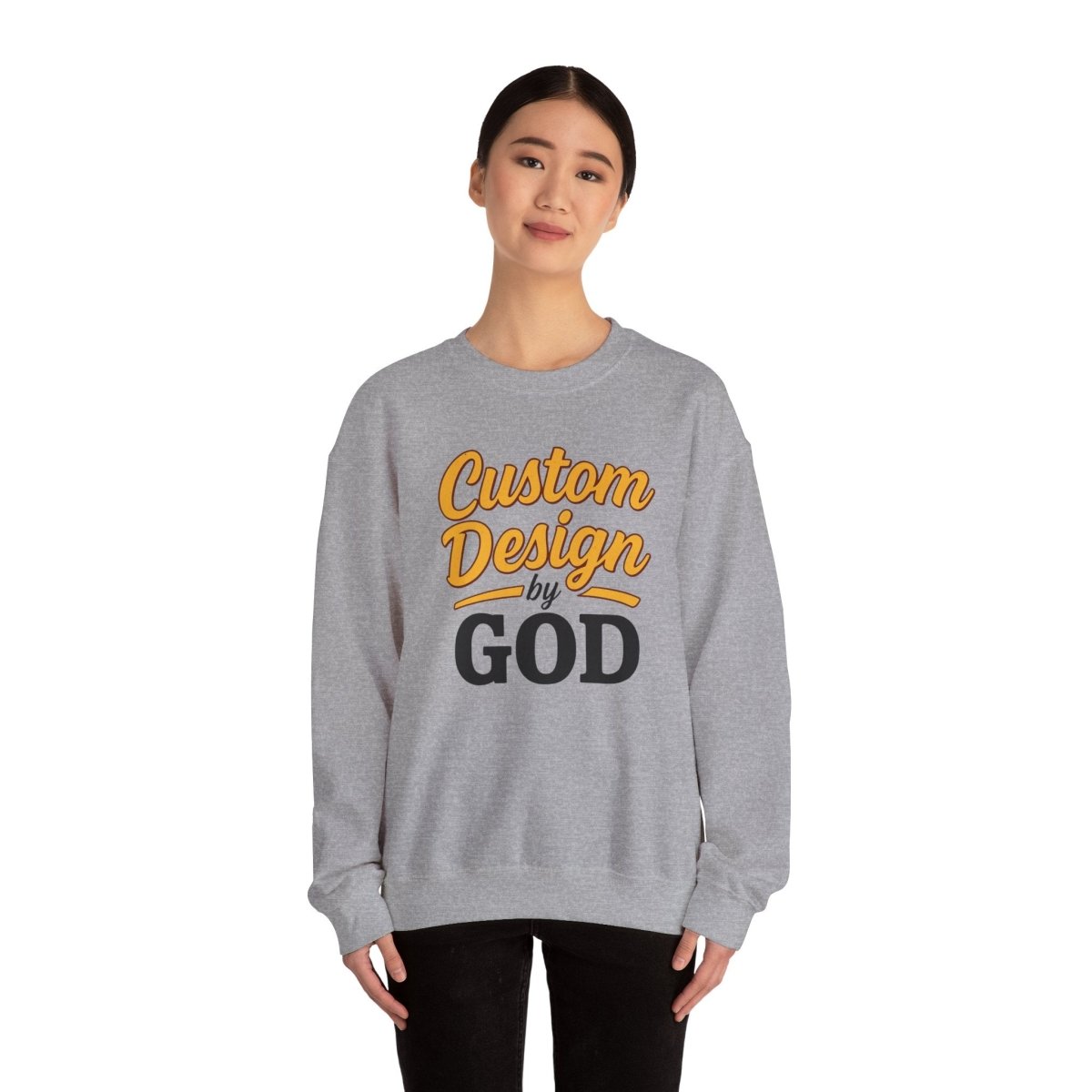 Custom Design by God Sweatshirt, Unisex Cozy Crewneck, Faith Inspired [...]