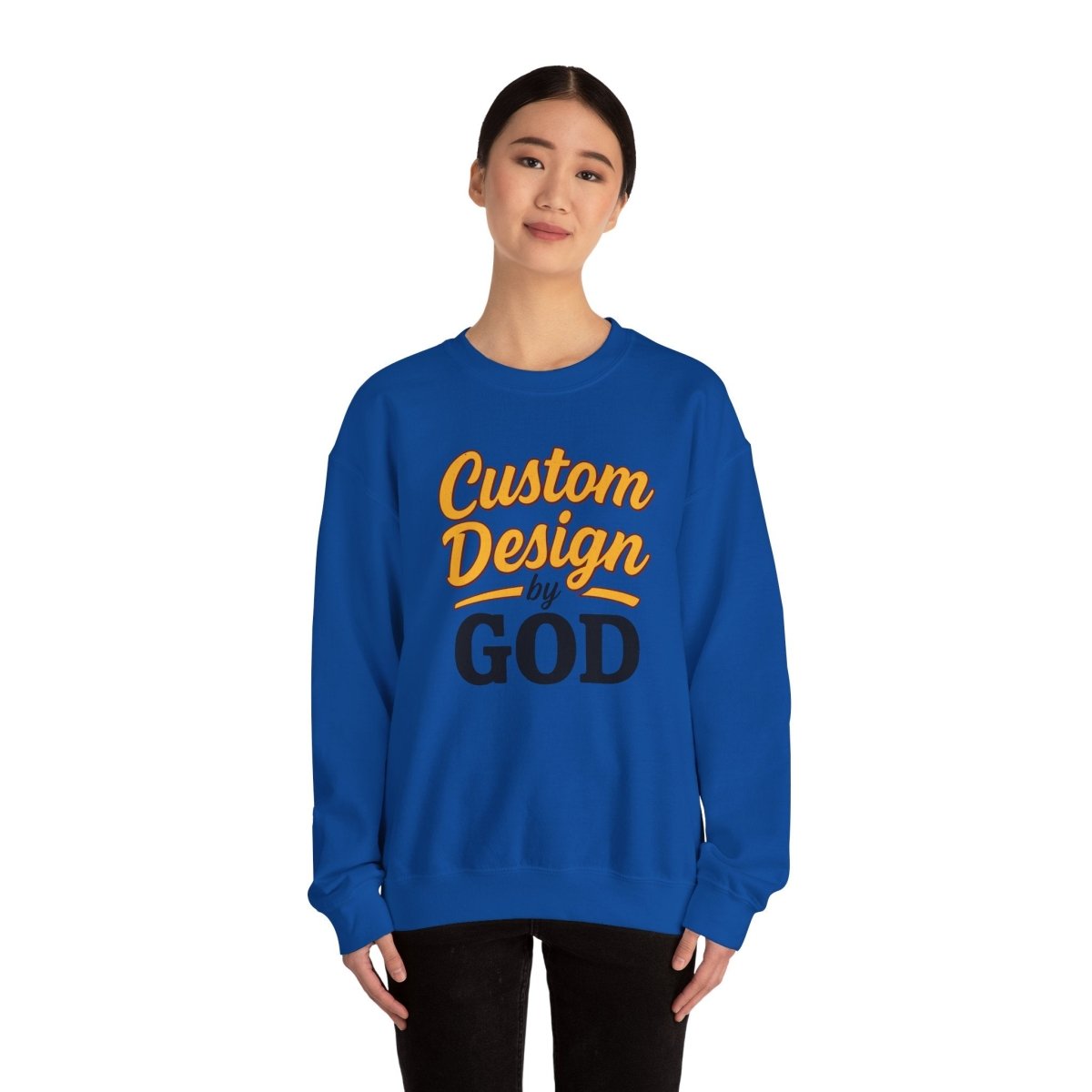 Custom Design by God Sweatshirt, Unisex Cozy Crewneck, Faith Inspired [...]