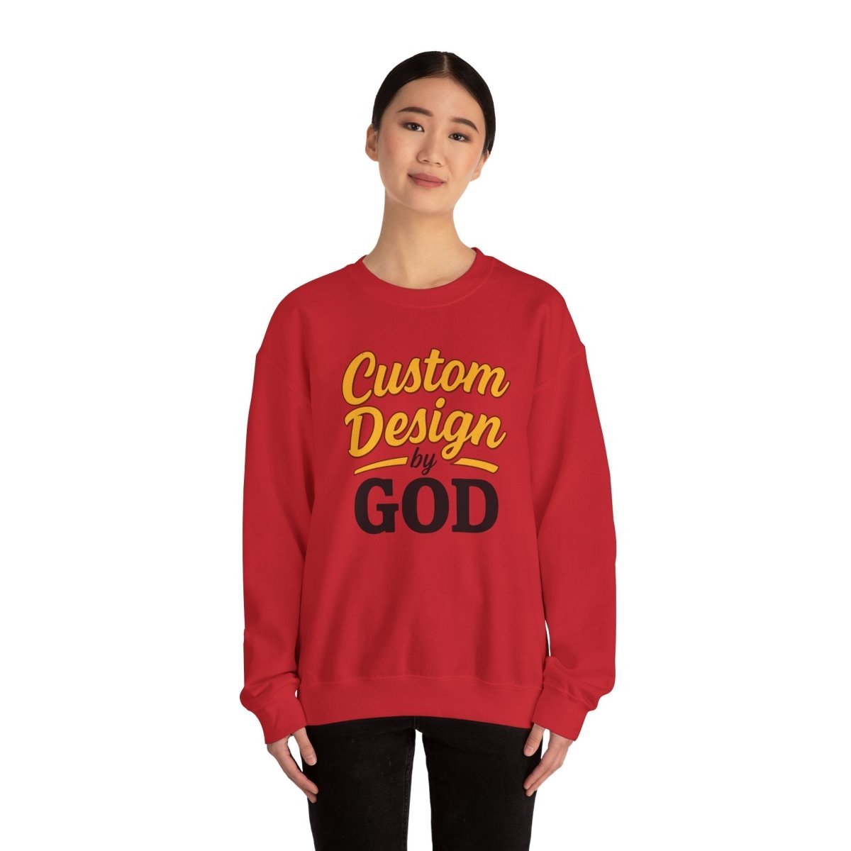 Custom Design by God Sweatshirt, Unisex Cozy Crewneck, Faith Inspired [...]