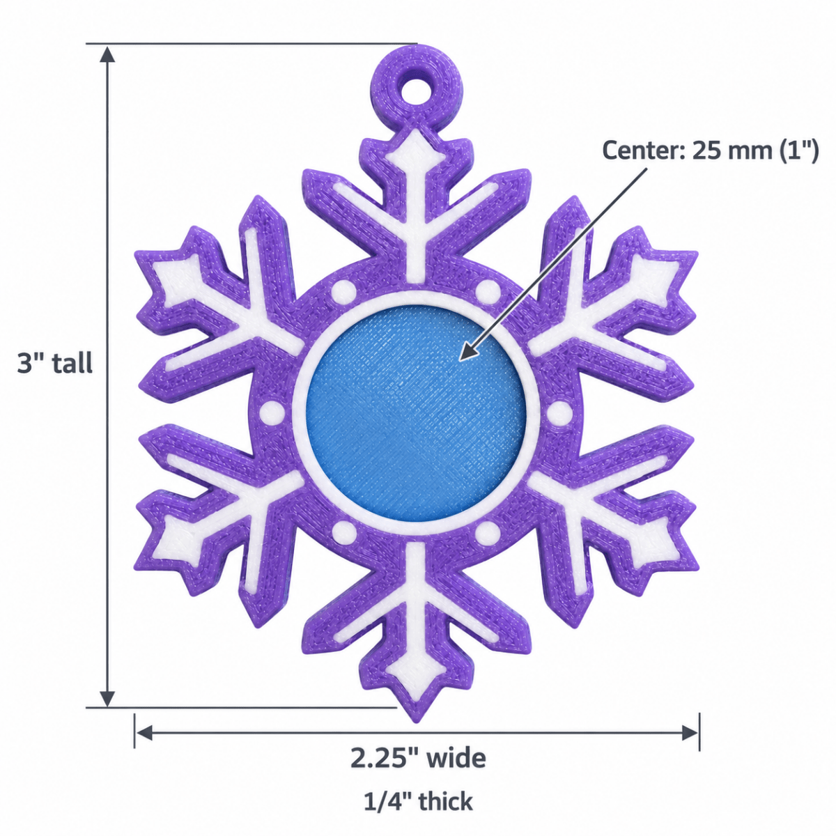Custom Photo Snowflake Ornament
