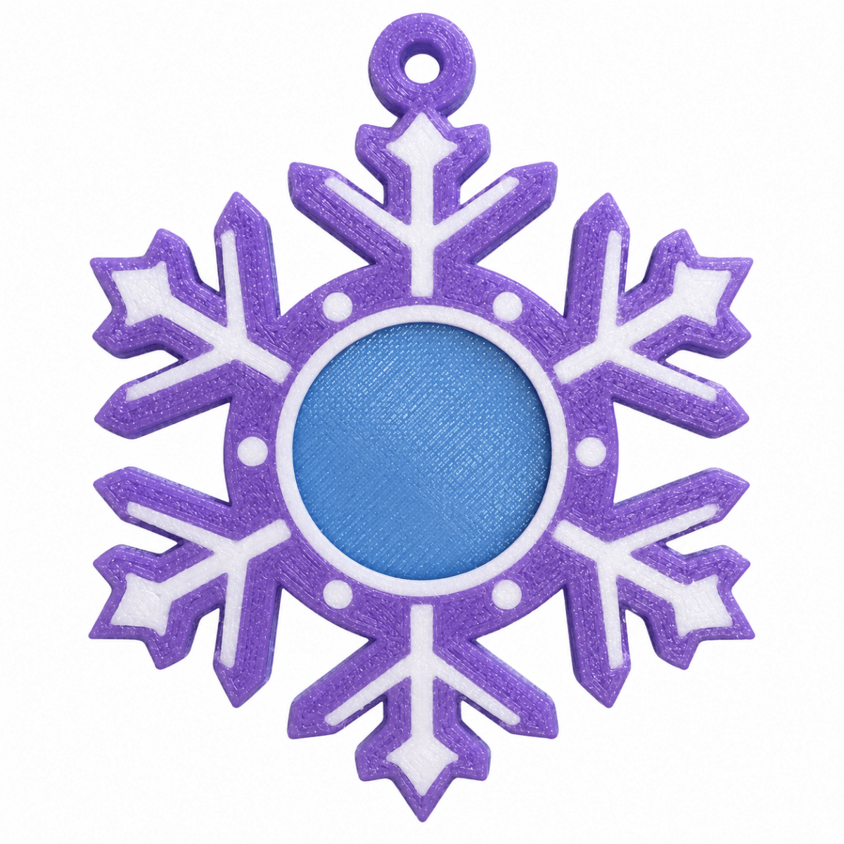 Custom Photo Snowflake Ornament