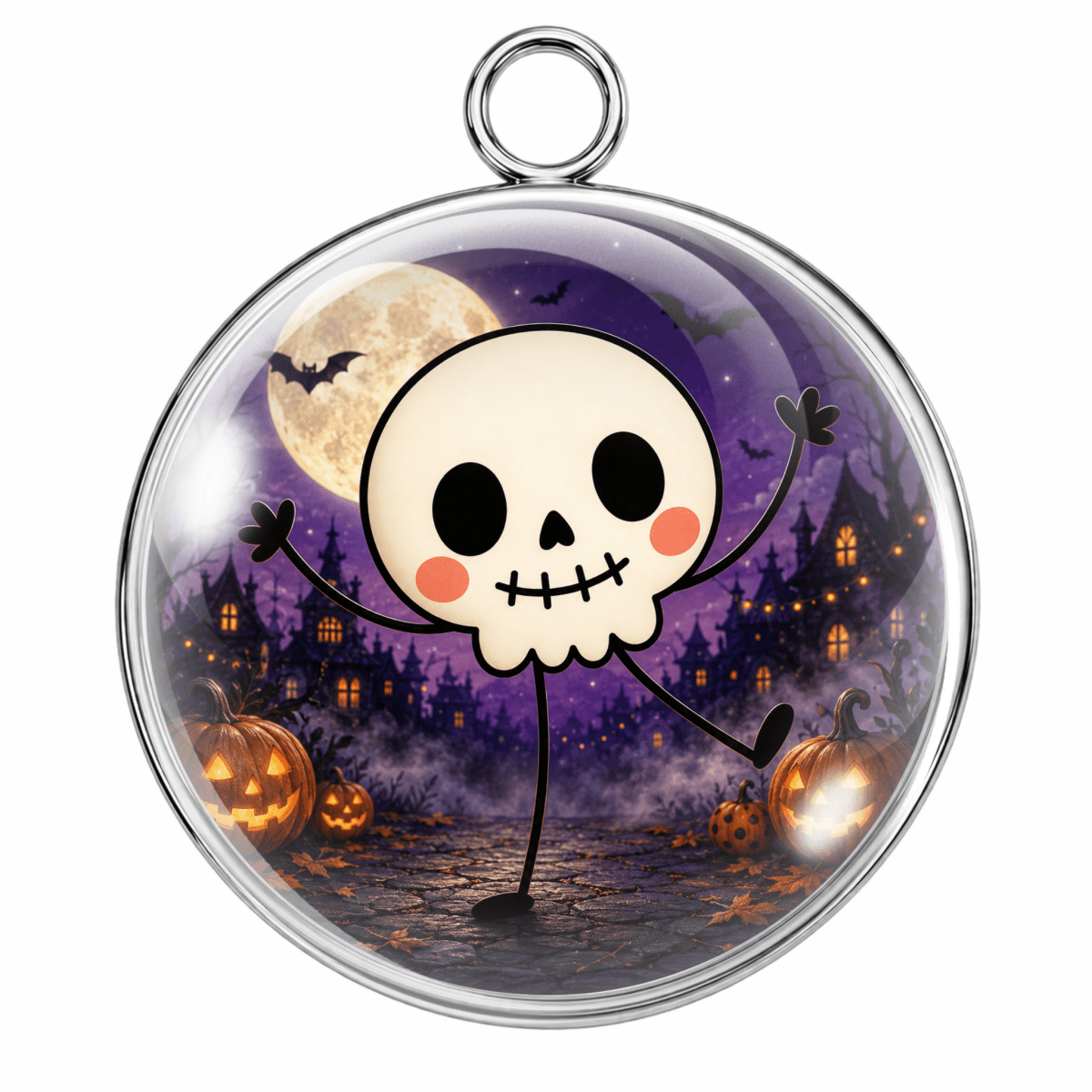 Cute Halloween Character Glass Cabochon Charms Collection