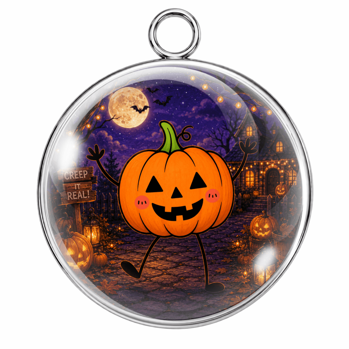 Cute Halloween Character Glass Cabochon Charms Collection