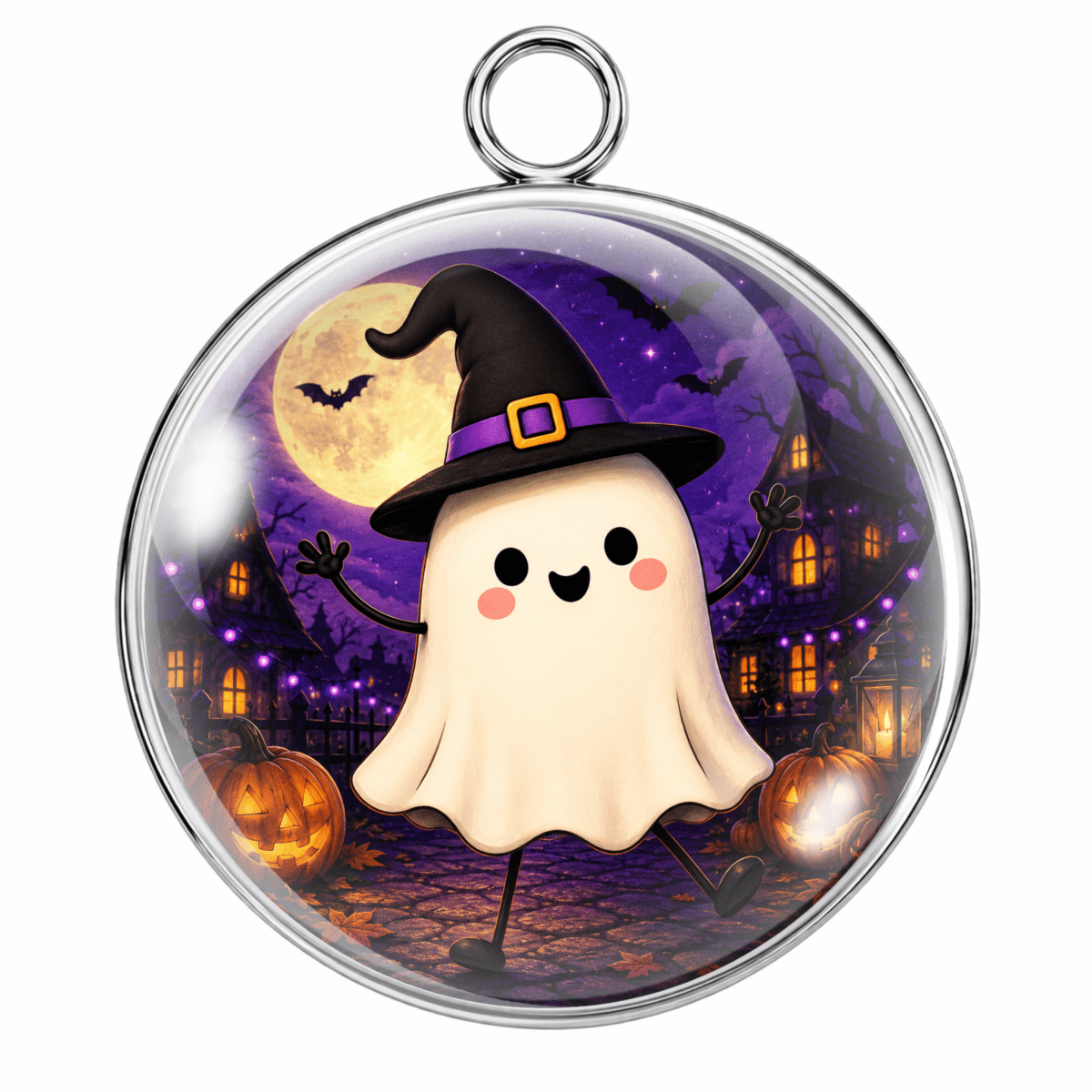 Cute Halloween Character Glass Cabochon Charms Collection