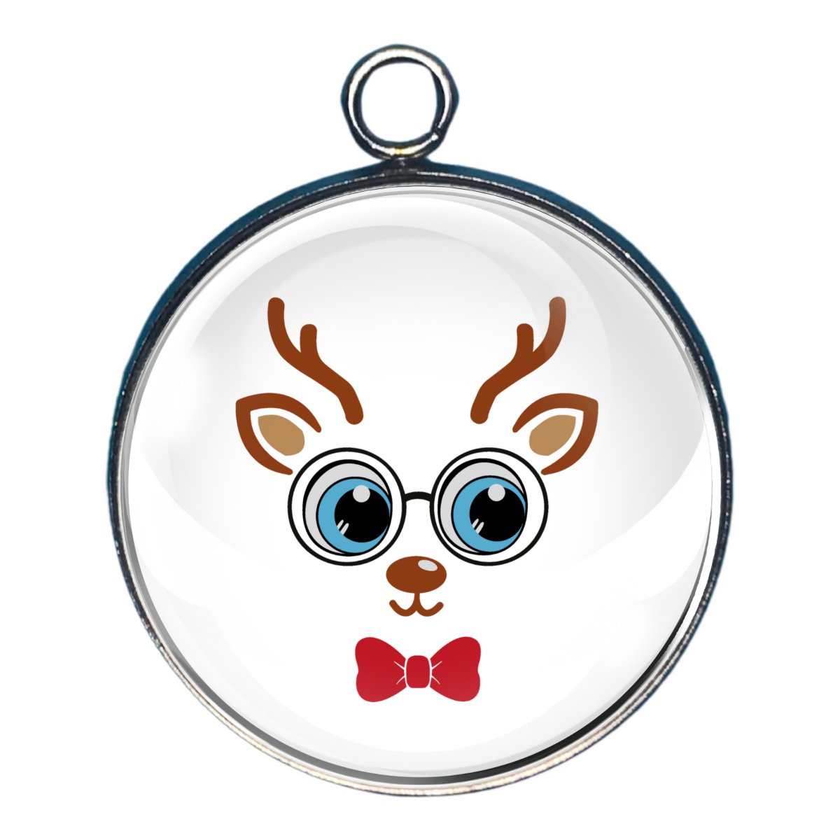 Charm of a cute reindeer face