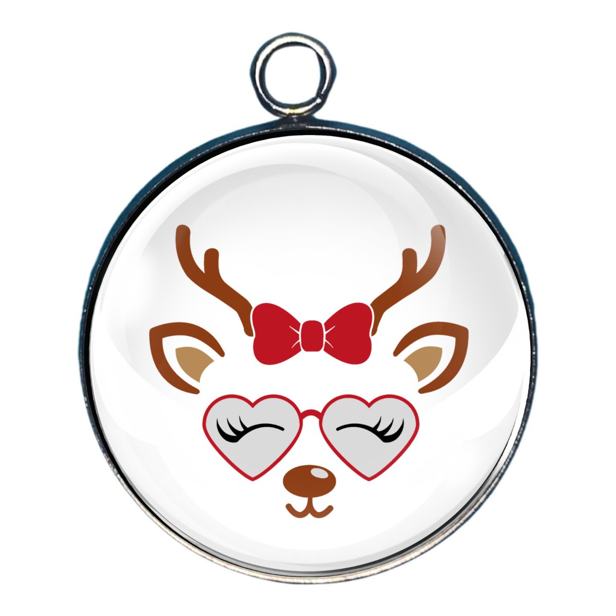 Charm of a cute reindeer face