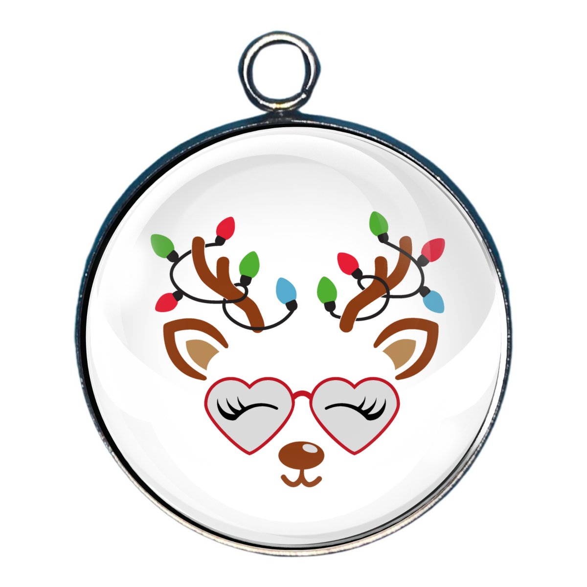 Charm of a cute reindeer face