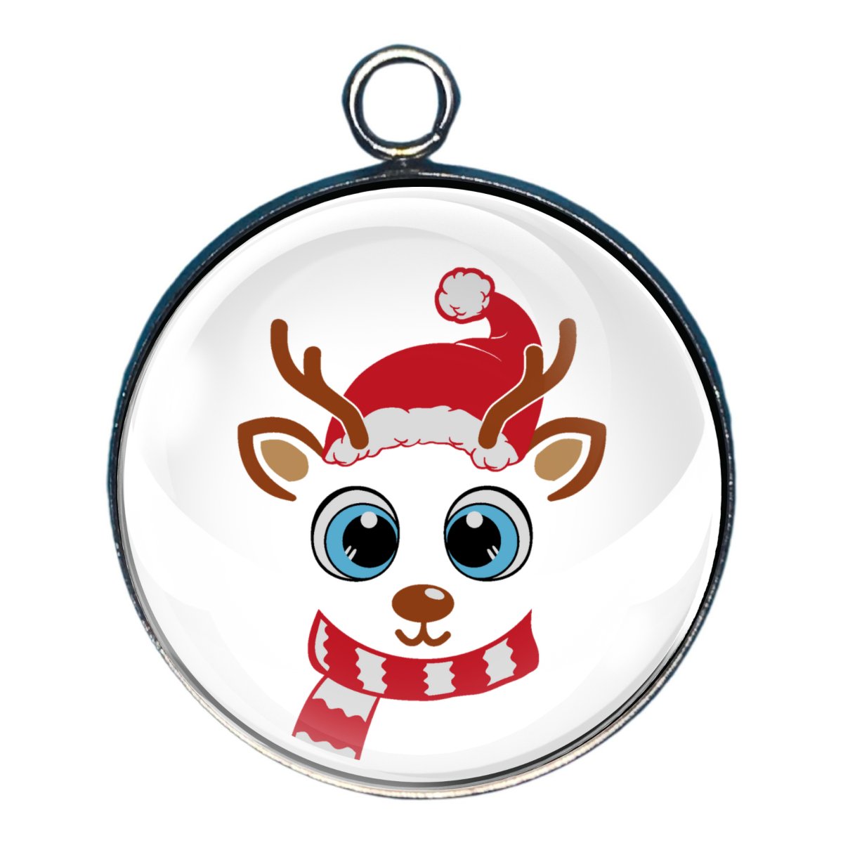 Charm of a cute reindeer face