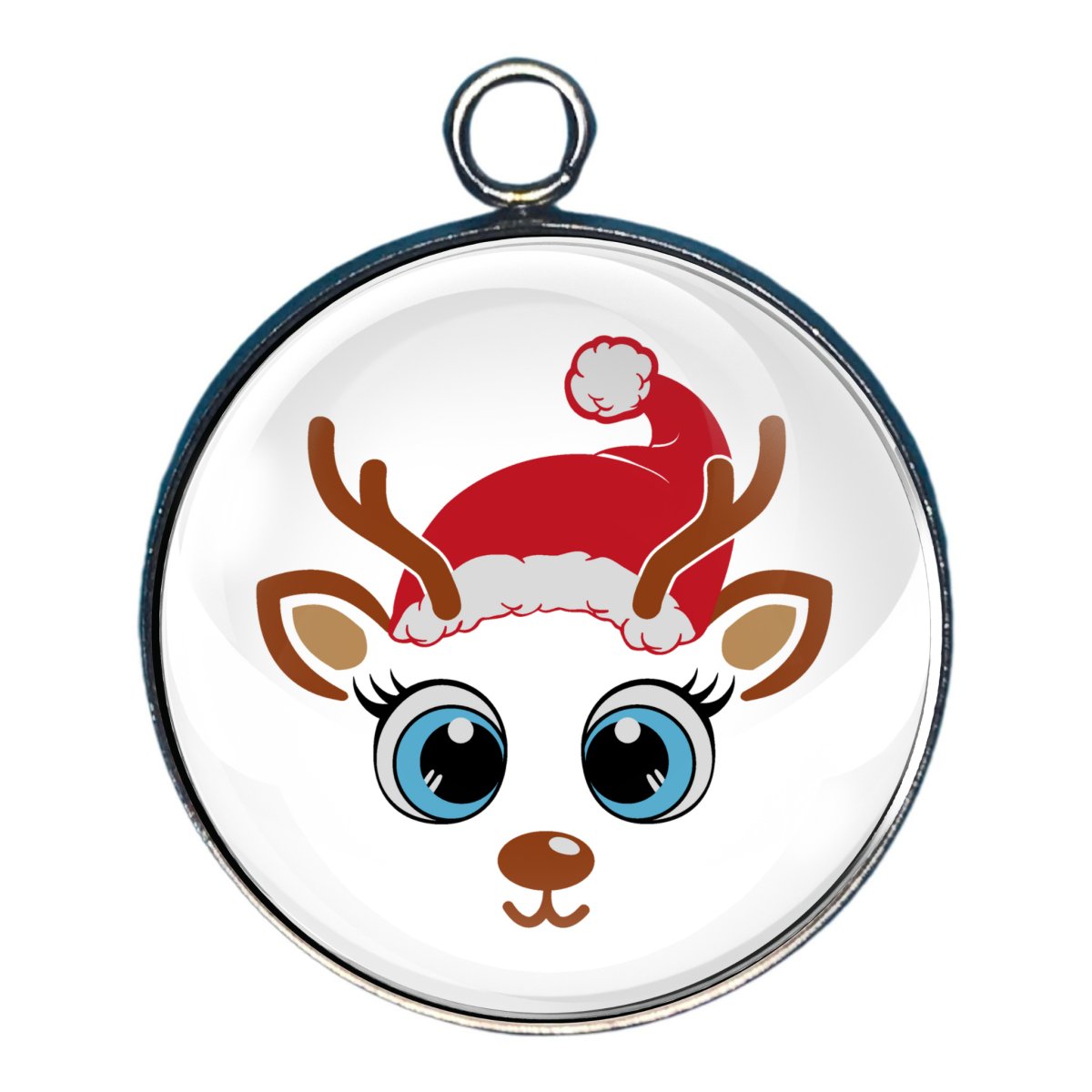 Charm of a cute reindeer face