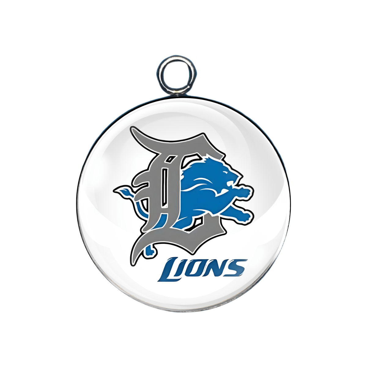 Gothic “D” Detroit Lions logo charm