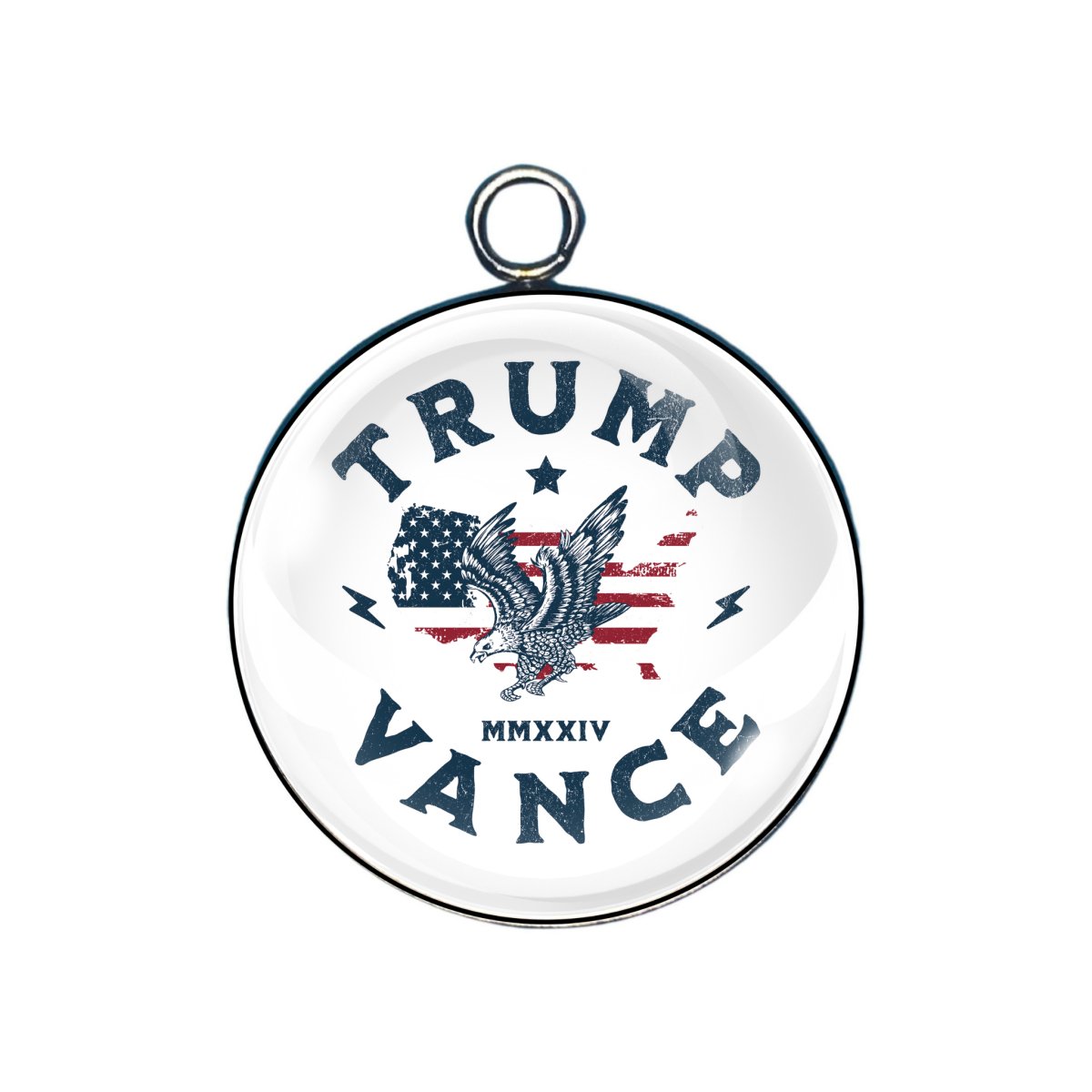 Donald J trump glass cabochon charms