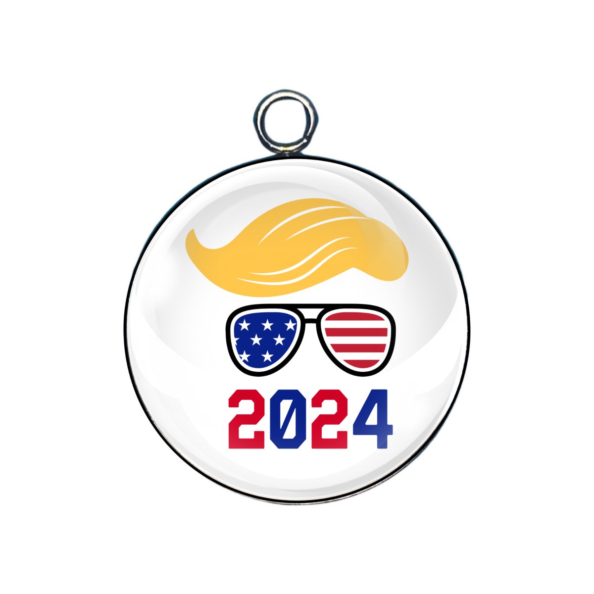 Donald J trump glass cabochon charms