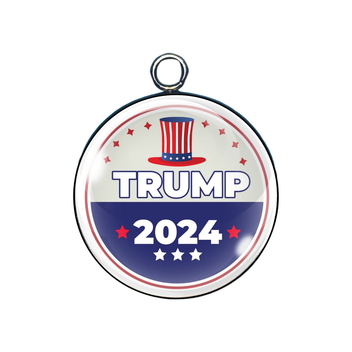 Donald J trump glass cabochon charms