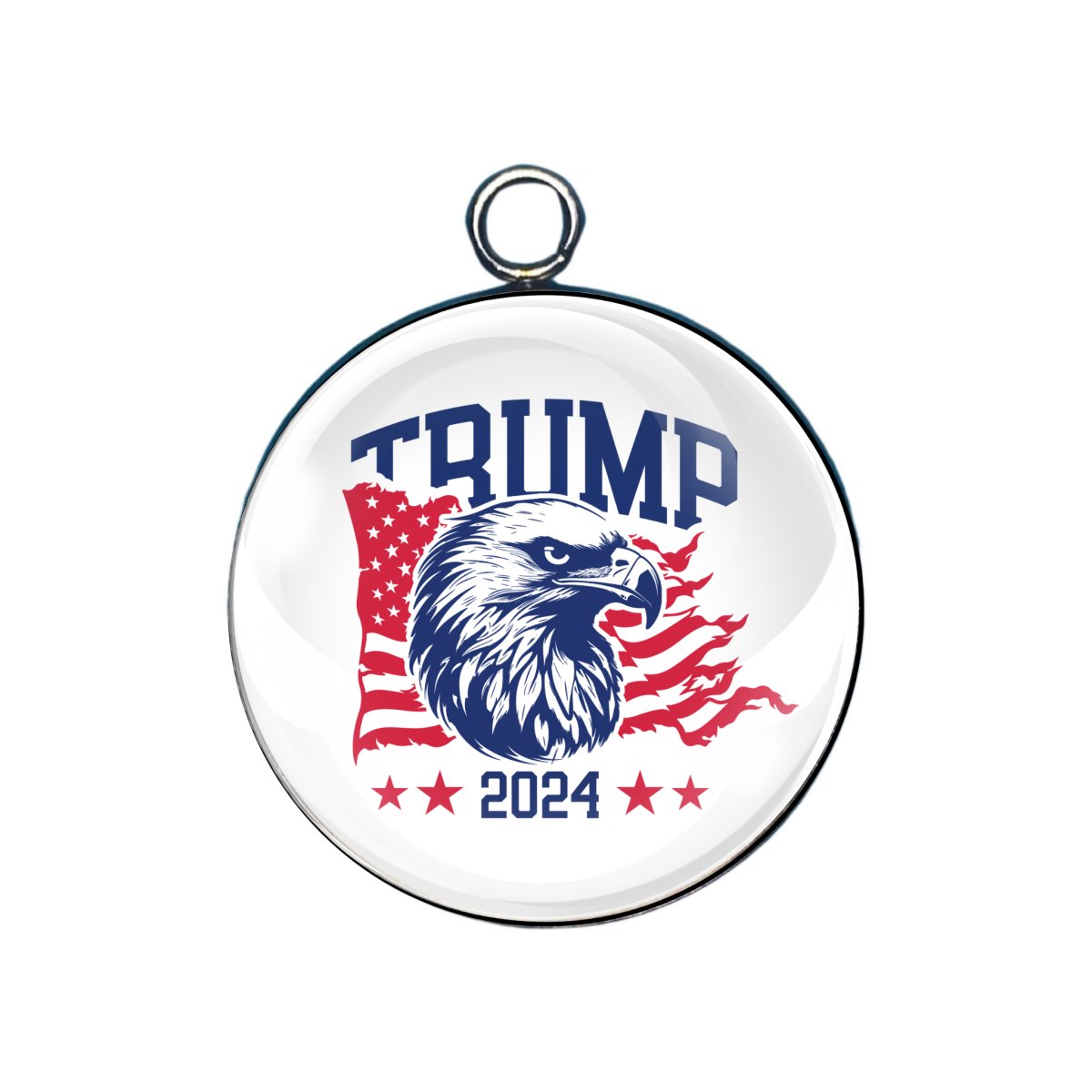 Donald J trump glass cabochon charms