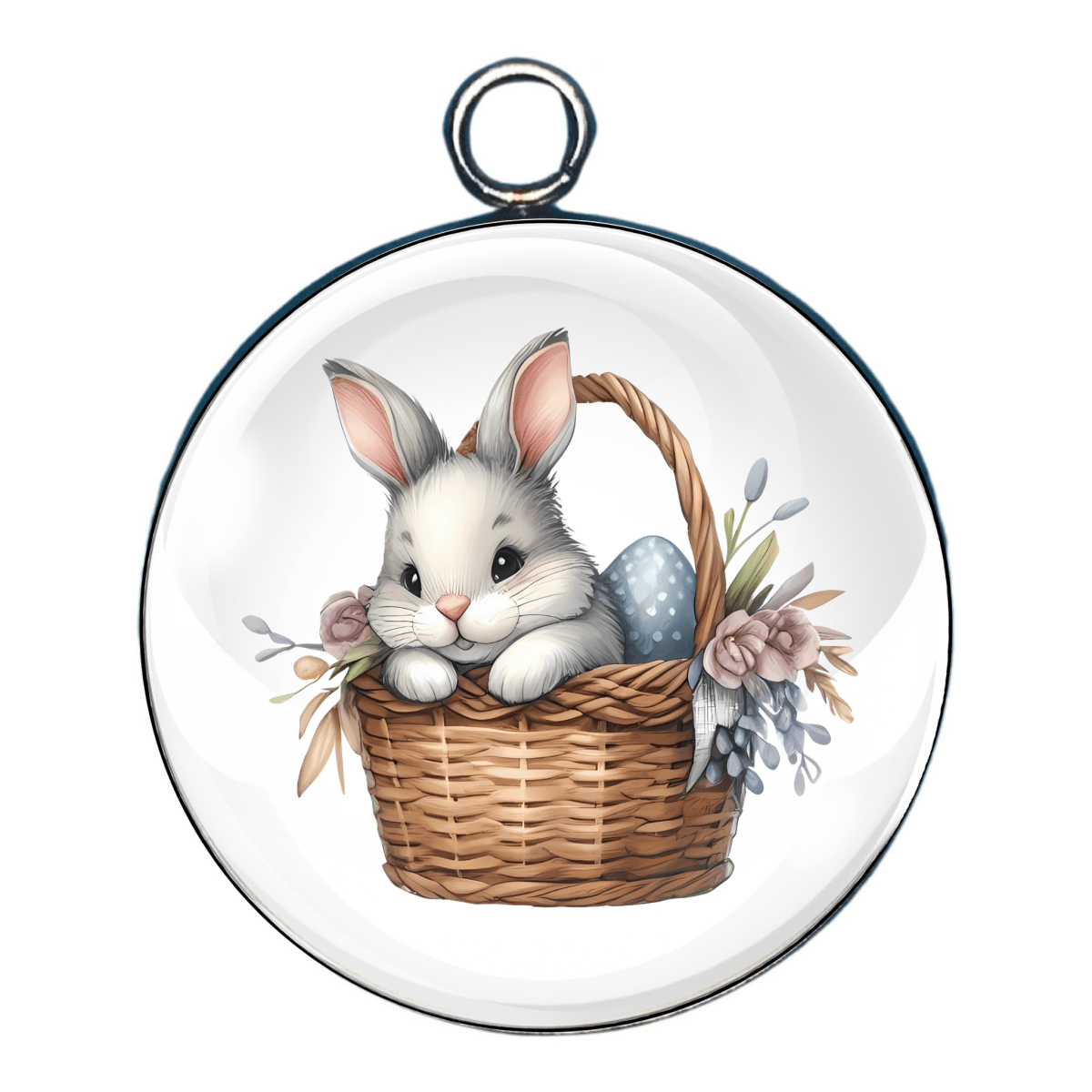 Spring easter bunny charm