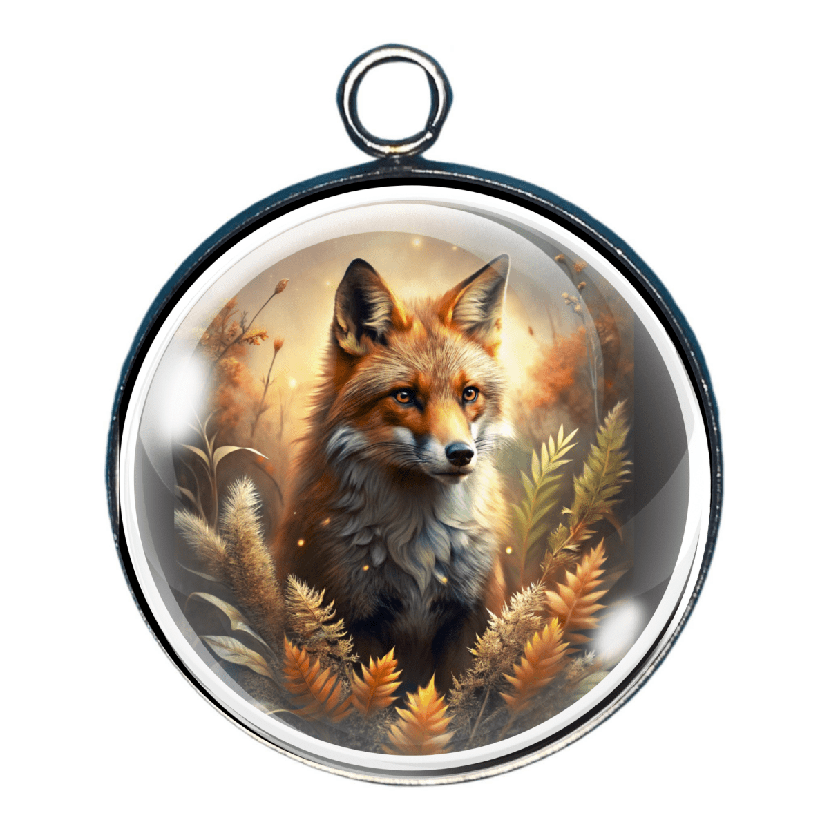 Fox in autumn forest charm