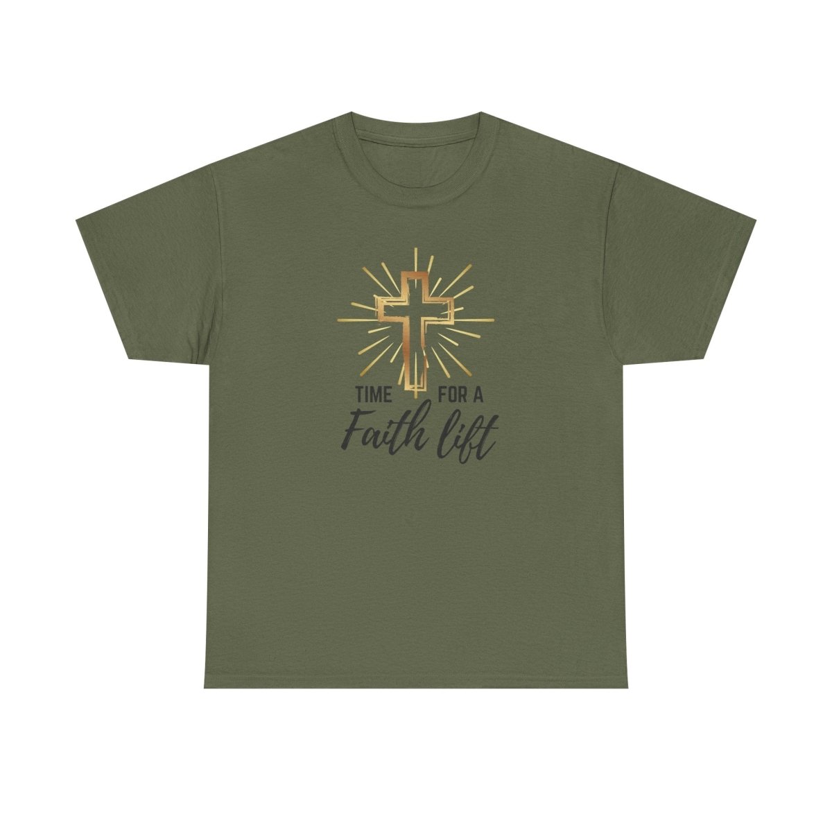 Faith Lift Unisex Heavy Cotton T-Shirt for Spiritual Soul Seekers
