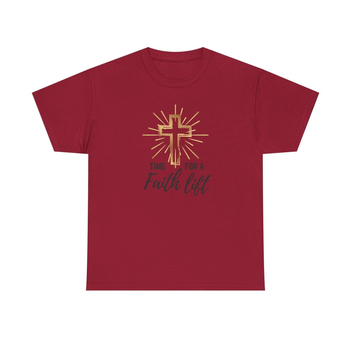 Faith Lift Unisex Heavy Cotton T-Shirt for Spiritual Soul Seekers