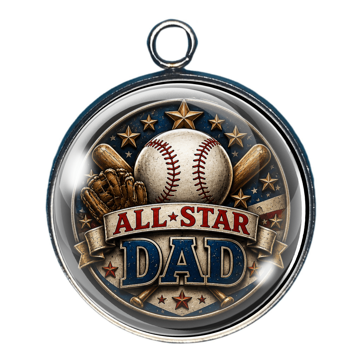 Father’s Day Charms: Cowboy Dad, Baseball, Football, Dad Sports Gift