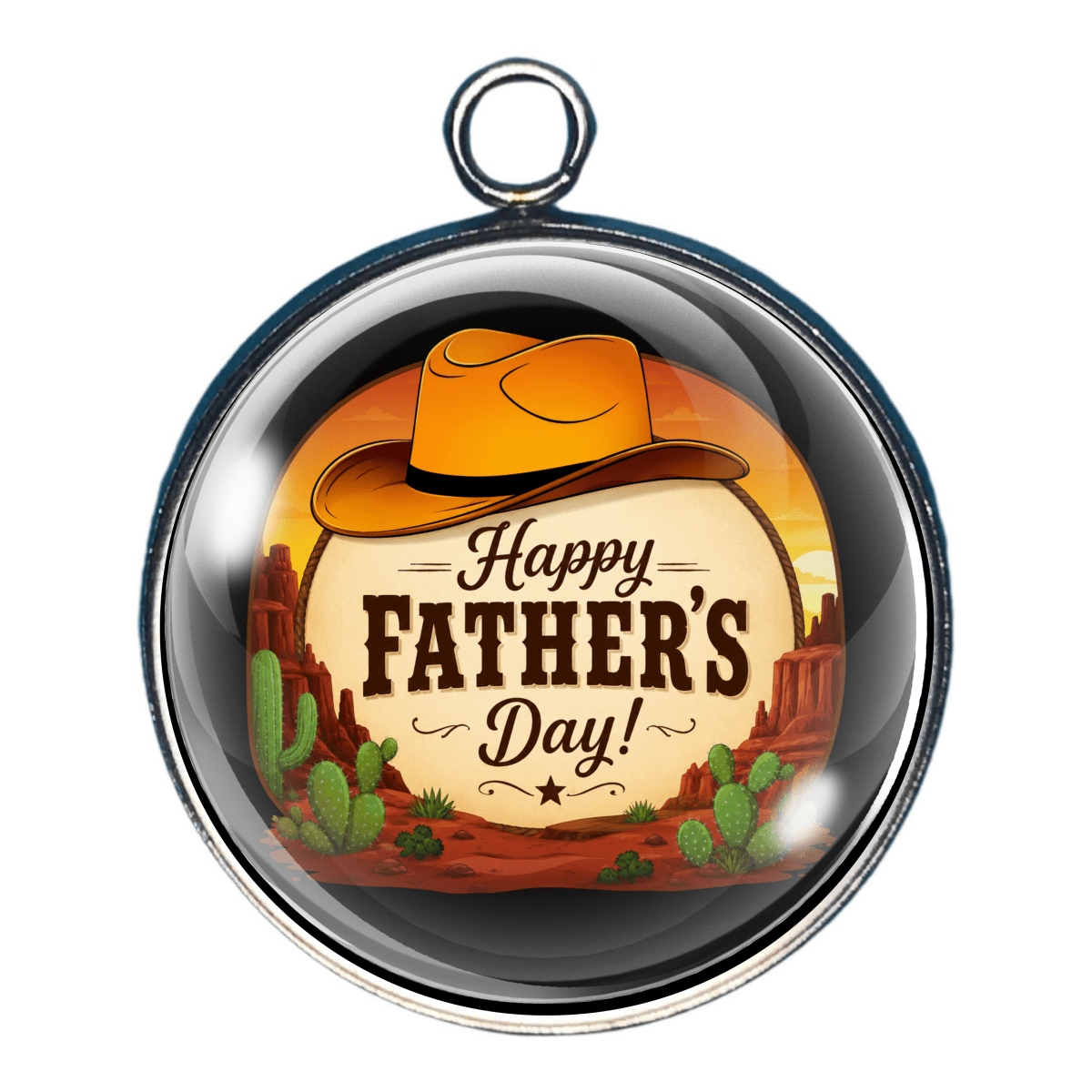 Father’s Day Charms: Cowboy Dad, Baseball, Football, Dad Sports Gift