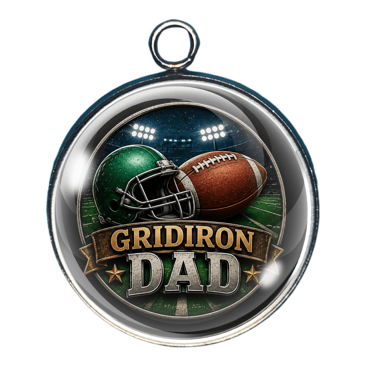 Father’s Day Charms: Cowboy Dad, Baseball, Football, Dad Sports Gift