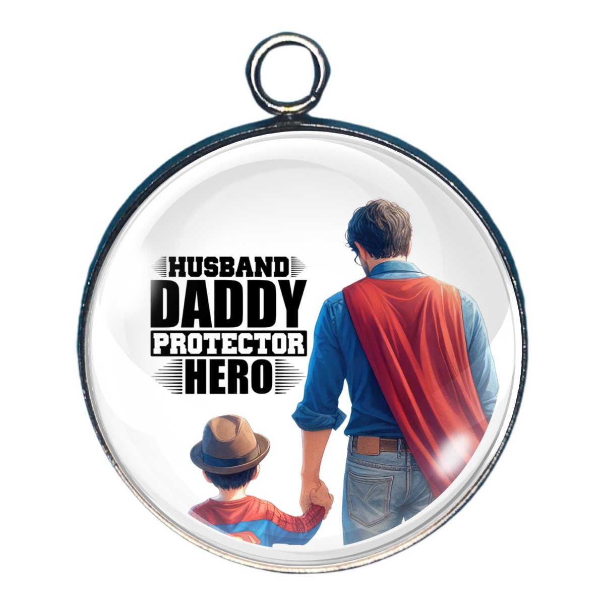 Father's Day Glass Cabochon Charms