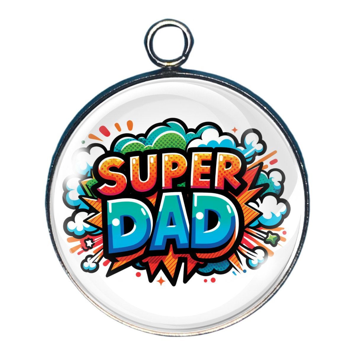 Father's Day Glass Cabochon Charms