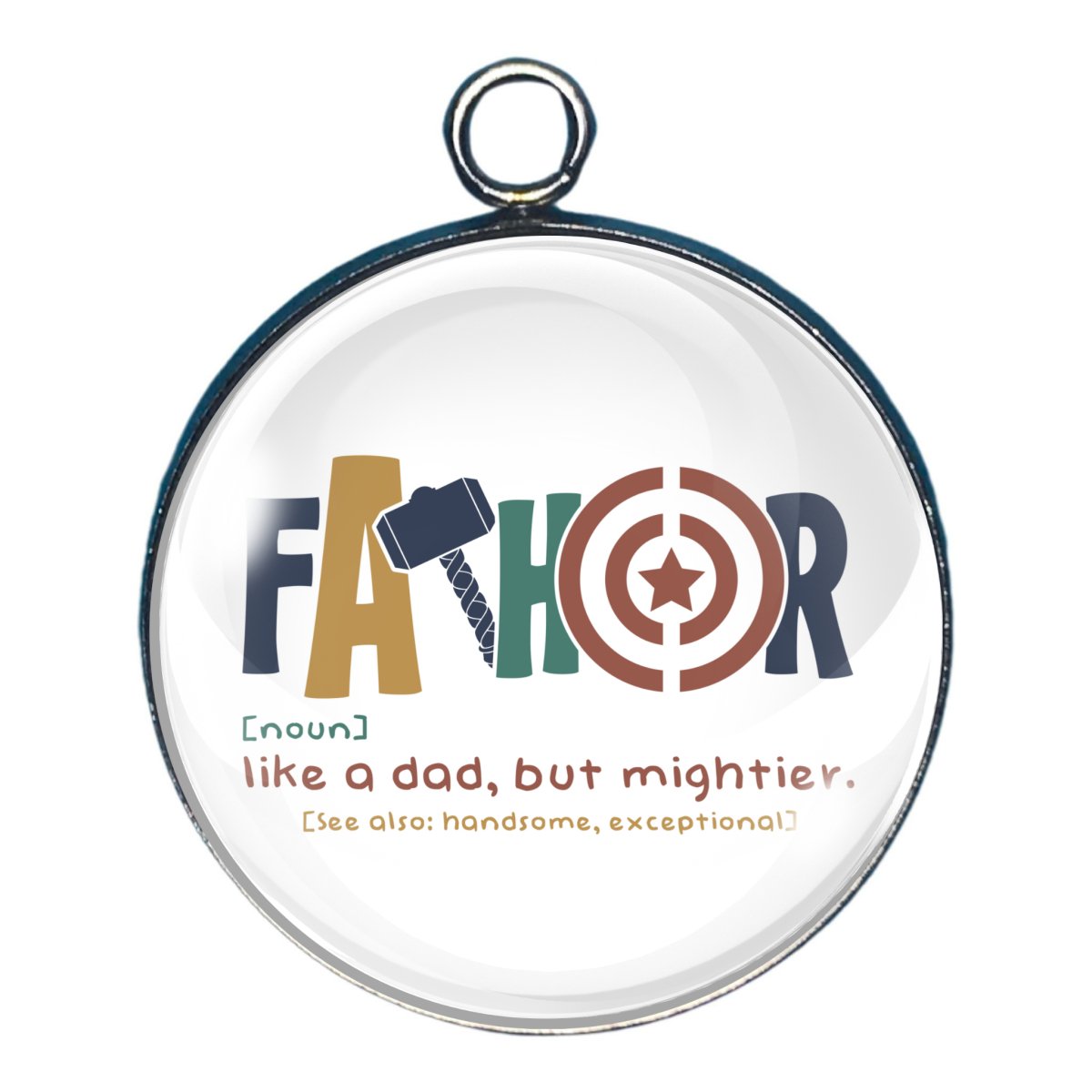 Father's Day Glass Cabochon Charms