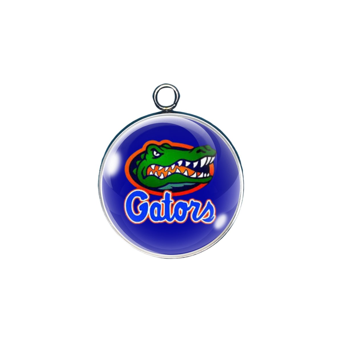 Florida Gators glass cabochon charm