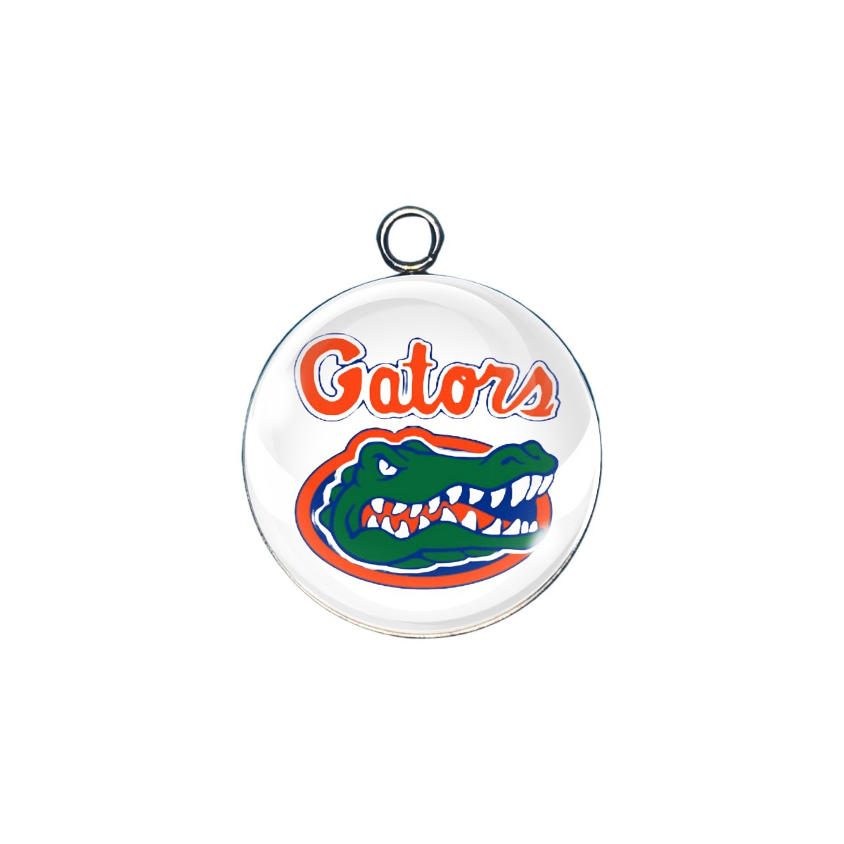 Florida Gators glass cabochon charm