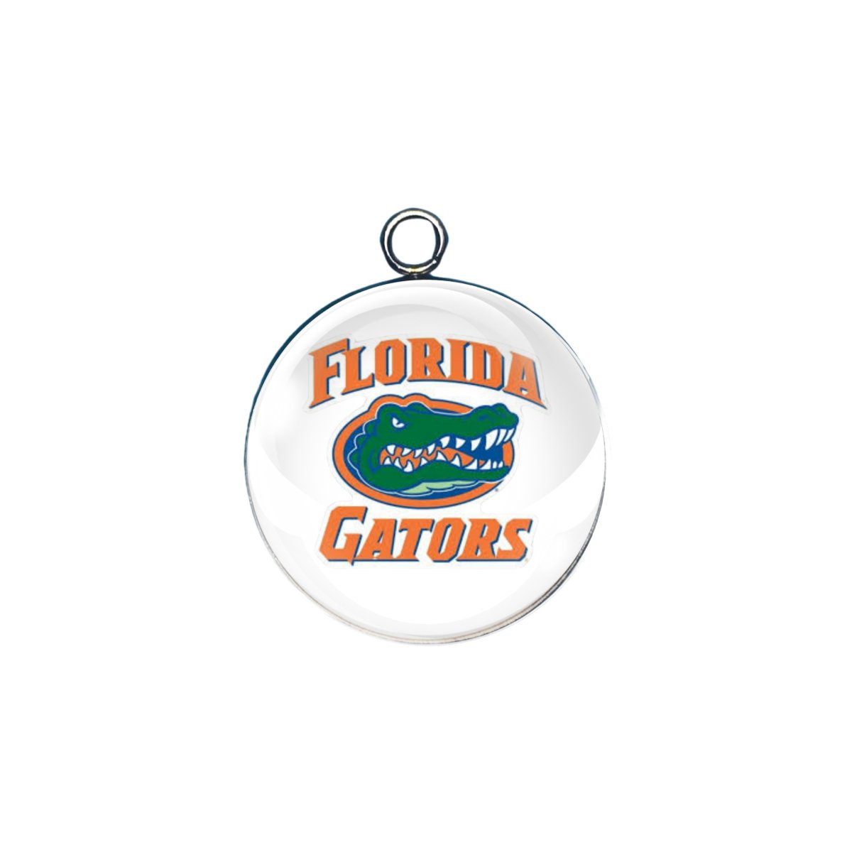 Florida Gators glass cabochon charm