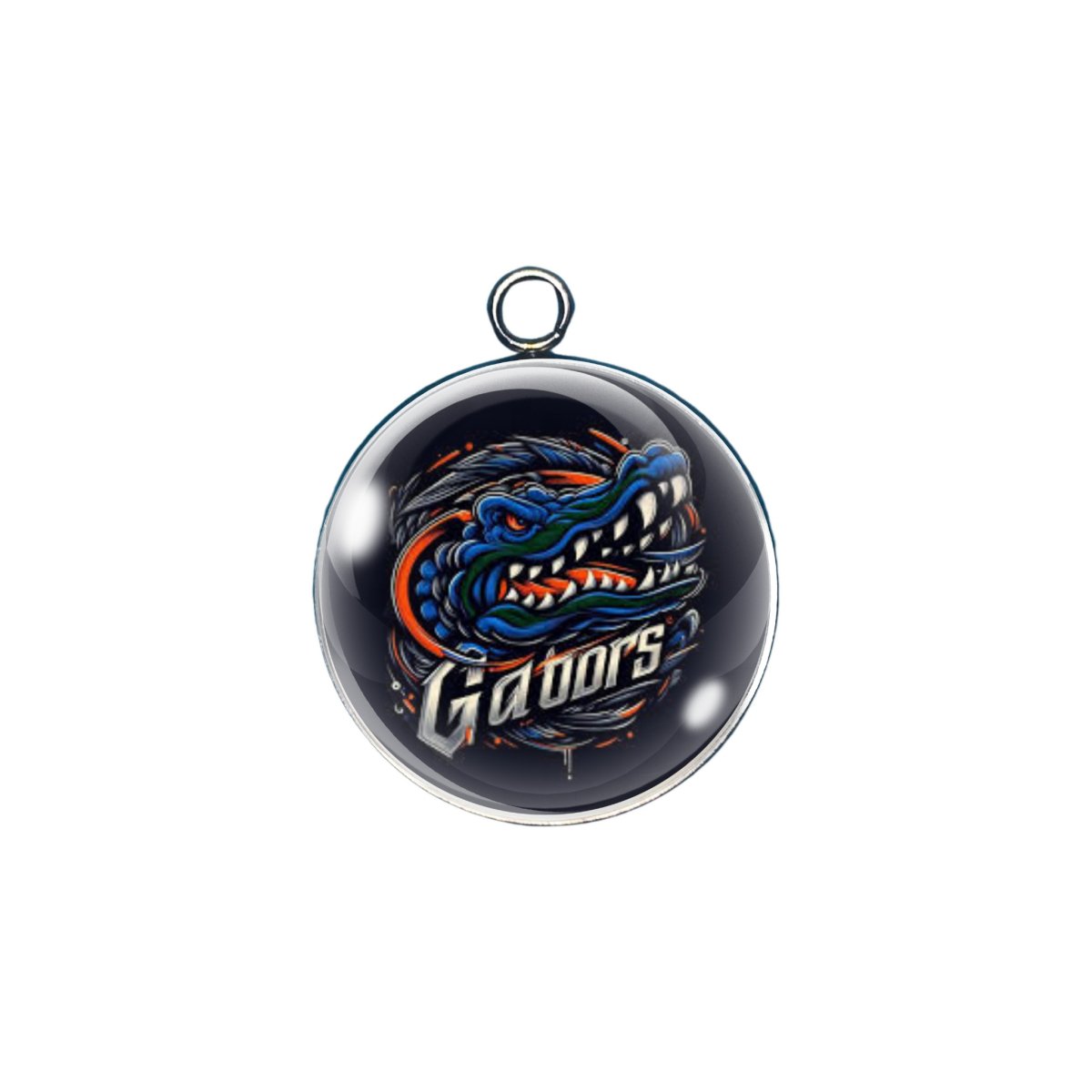 Florida Gators glass cabochon charm