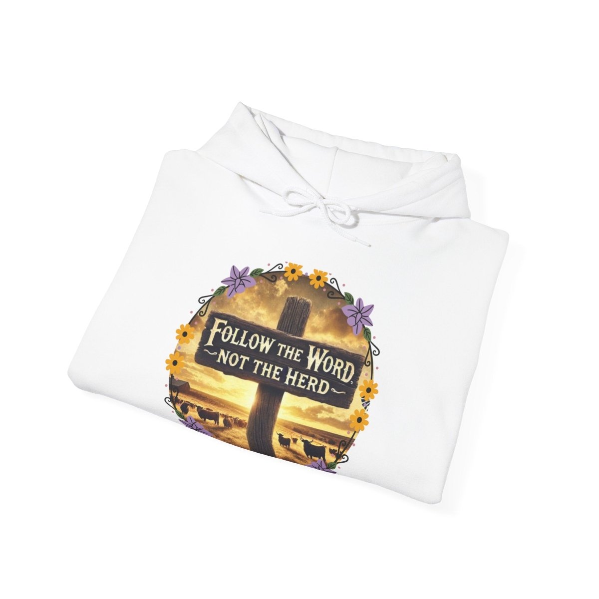 Follow the Word Not the Herd Hoodie | Christian Unisex Faith Sweatshirt
