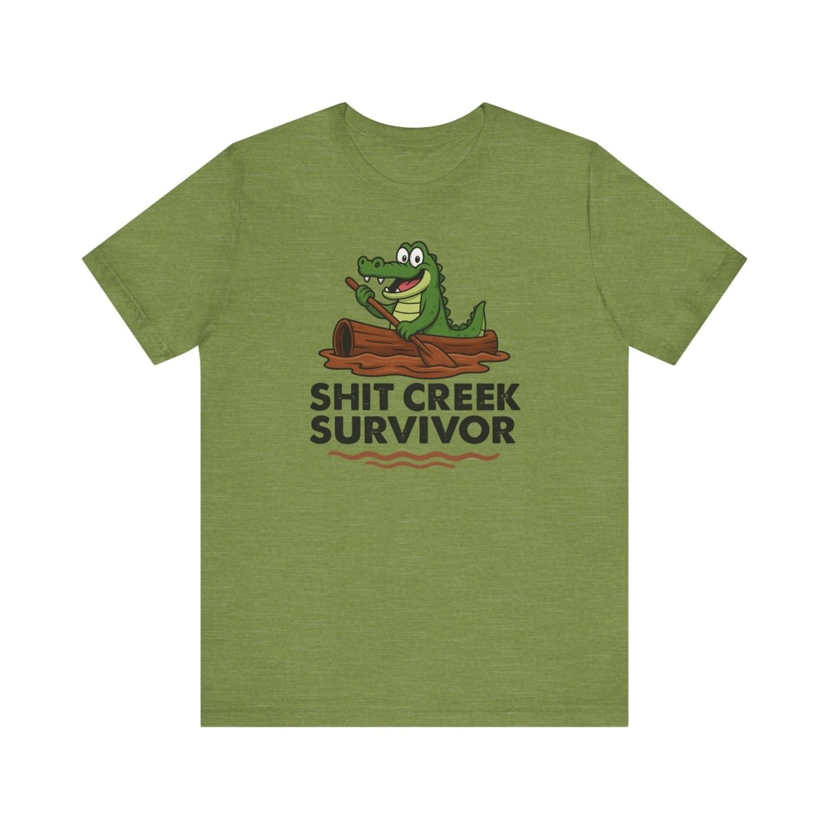 Funny Sh** Creek Survivor T-Shirt, Humorous Tee for Men and Women, Hilarious