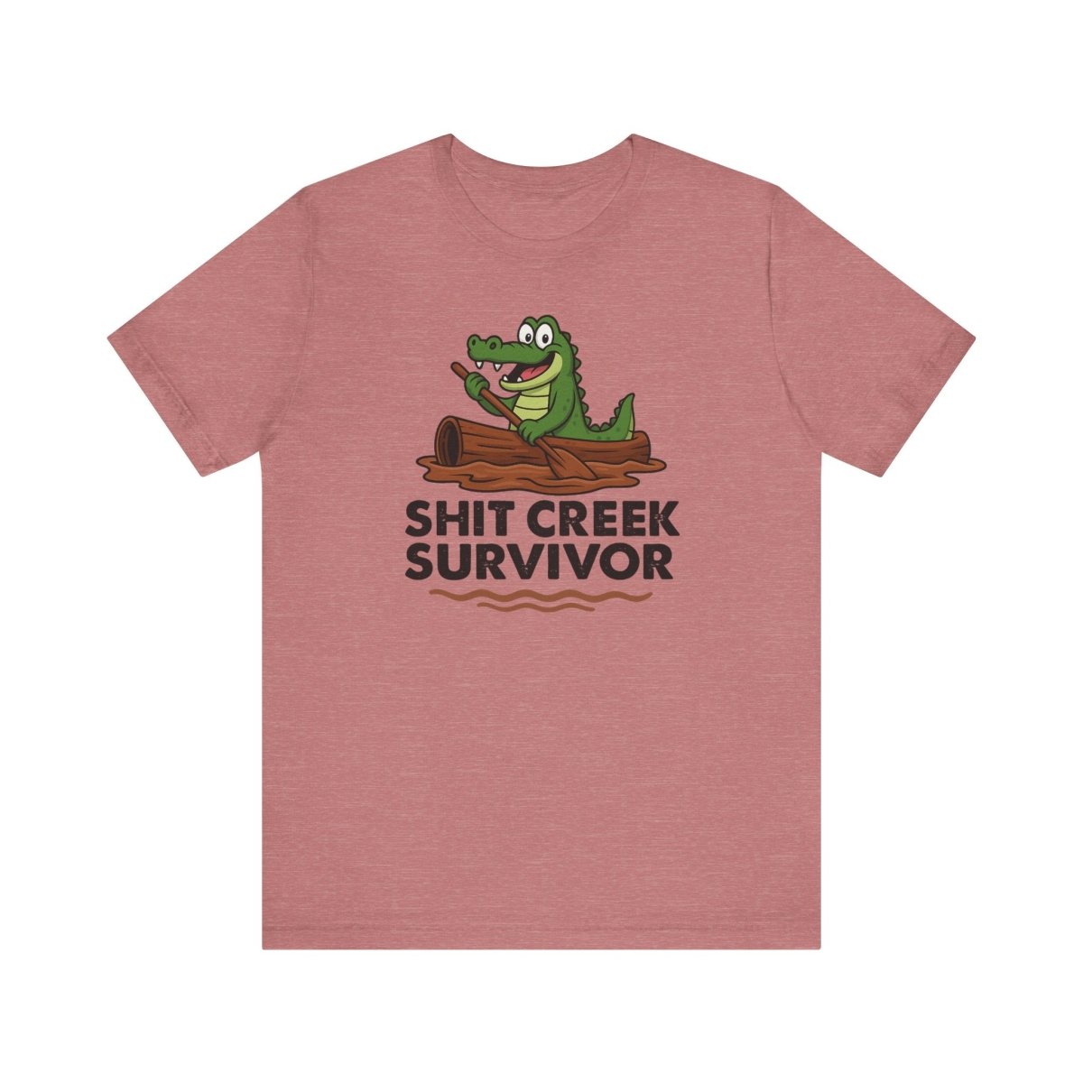 Funny Sh** Creek Survivor T-Shirt, Humorous Tee for Men and Women, Hilarious