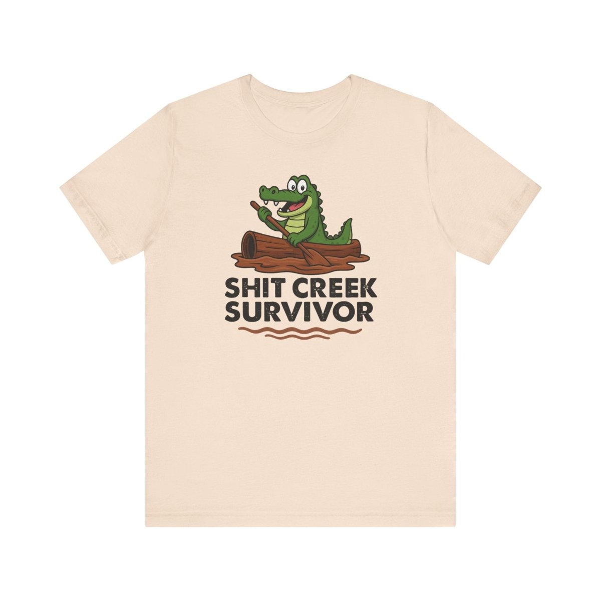 Funny Sh** Creek Survivor T-Shirt, Humorous Tee for Men and Women, Hilarious